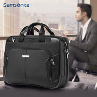 Samsonite 新秀丽 商务公文包男 大容量男士电脑手提包公务业务包BP0 黑色