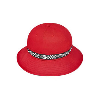 Vans范斯官方 酒红色女子潮流个性渔夫帽帽子 红色 S头围:56cm