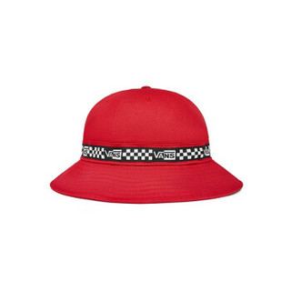 Vans范斯官方 酒红色女子潮流个性渔夫帽帽子 红色 S头围:56cm