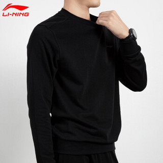 李宁（LI-NING)李宁卫衣男套头衫2020秋季潮宽松圆领加厚男士上衣外套长袖运动服