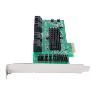 奥睿科（ORICO）PCI-E转8口SATA3.0扩展卡台式机主机箱电脑高速转接卡固态硬盘盒