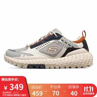 Skechers斯凯奇官方 男鞋威神V同款厚底老爹鞋户外鞋休闲鞋怪兽鞋51715 灰色/GYNV 43