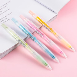 日本KOKUYO国誉自动铅笔0.5mm可爱小清新糖果色透明学生儿童用品书写不断绘图画按活动铅笔带橡皮头擦免运费