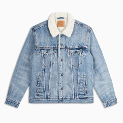 Levi's/李维斯 男士仿羊羔绒牛仔夹克