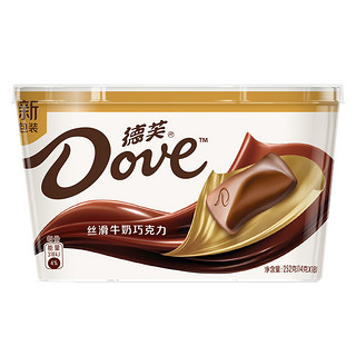 Dove 德芙 丝滑牛奶巧克力 252g*2盒