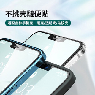 品胜 苹果/Iphone12Pro/12 6.1英寸钢化膜 iPhone12/12pro手机贴膜 全覆盖绿光保护膜 两片装