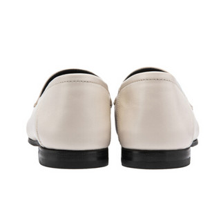 GUCCI 古驰 Jordaan系列 女士低跟乐福鞋 414998 DLC00 9022 白色 35.5