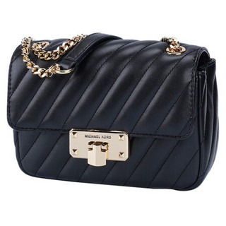 迈克·科尔斯（MICHAEL KORS）MK PEYTON系列单肩斜挎包 黑色 35F0GP6C1U BLACK