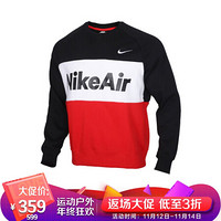 耐克NIKE 男子 套头衫 AIR 卫衣 CJ4828-011黑色M码