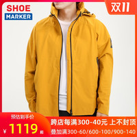 官网阿迪达斯 adidas夹克男装2020春秋新款黄色运动服上衣训练外套GL1356