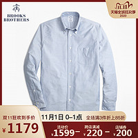 Brooks Brothers/布克兄弟男士20秋新棉质口袋款长袖衬衫休闲