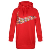 NIKE耐克卫衣女装2020秋季新款炫彩大LOGO长款运动套头衫潮BV5984