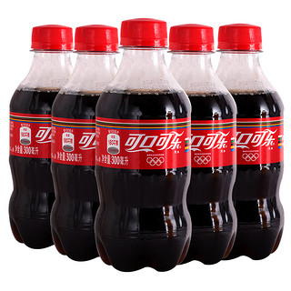 Coca-Cola 可口可乐 碳酸饮料 小瓶装 300ml*4瓶