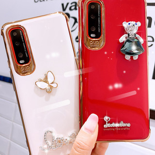 oppo findx2手机壳奢华网红女神款适用OPPO FINDX2外壳潮牌手工DIY水钻蝴蝶步步高find x2气囊防摔硅胶保护套