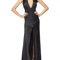 MILLY 女士 Cutout Stretch-Silk Gown 连衣裙