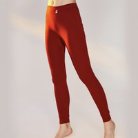 【100%纯棉】女款纯棉基础保暖秋裤女士打底裤 XXL 新酒红