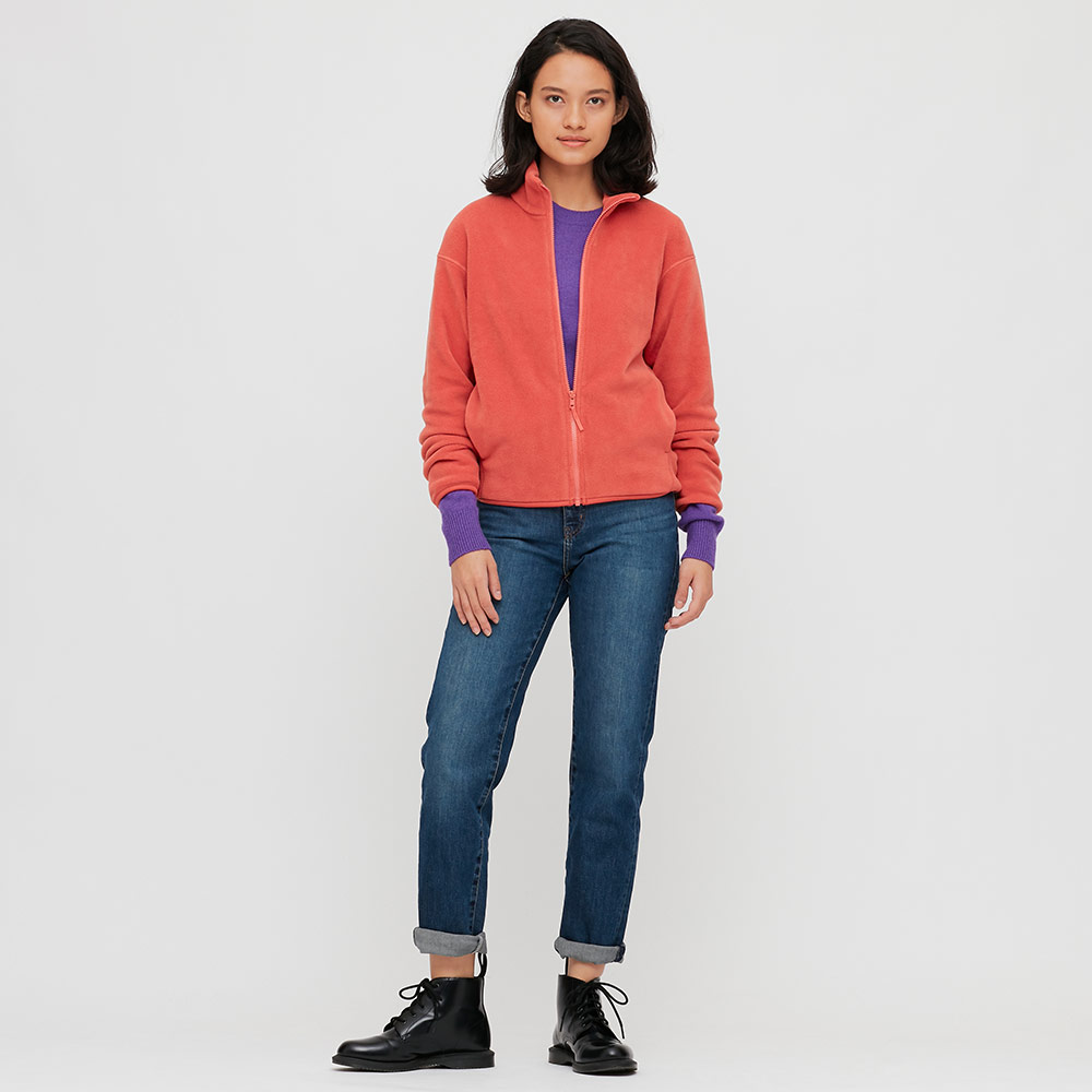 优衣库 女装 摇粒绒拉链茄克(长袖) 429480 uniqlo