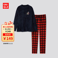 优衣库 女装 (UT) DPJ摇粒绒套装(长袖)(家居服 睡衣) 421628