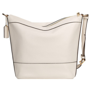 蔻驰coach 奢侈品 女士白色皮质大号单肩斜挎流浪包f72692 imchk