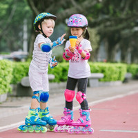 美洲狮（COUGAR）儿童可调节滑冰鞋欧盟品质  护具+头盔