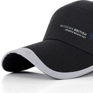 GLO-STORY帽子男时尚个性韩版潮棒球帽休闲户外运动鸭舌帽MMZ834011 黑色