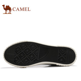 骆驼（CAMEL） 时尚高帮运动休闲百搭帆布鞋男 A932278031 灰色 38