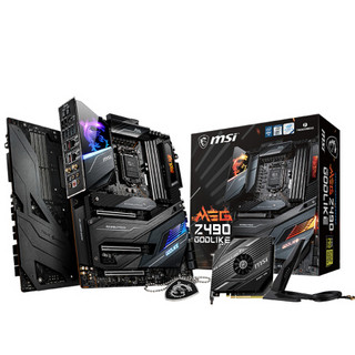 微星 MSI MEG Z490 GODLIKE超神板电脑主板+英特尔（Intel）i9-10900K 酷睿十核 板U套装/主板CPU套装