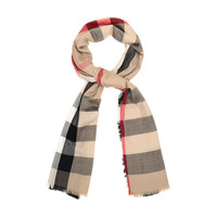 BURBERRY 博柏利 男女款羊绒围巾 80245001 典藏米色 200*100cm