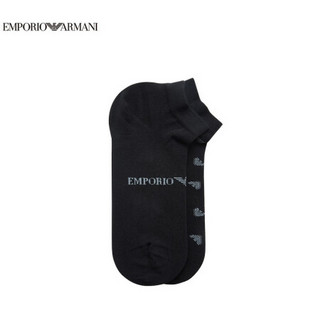 EMPORIO ARMANI UNDERWEAR阿玛尼EA奢侈品20秋冬男士袜子（两双装） 302228-0A292 BLACK-00020黑色 U