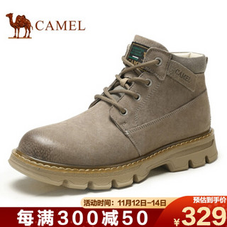 骆驼（CAMEL） 男靴日常百搭休闲鞋潮流时尚工装靴 A042353184 太空灰 43