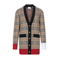 BURBERRY 博柏利 Vintage系列 女士V领针织开衫 80240761 典藏米色 L