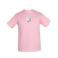 BURBERRY 博柏利 女士圆领短袖T恤 80246521 糖果粉色 L