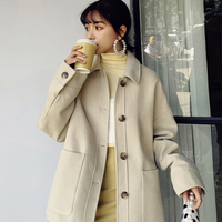韩都衣舍 KY11013 女款大衣中长款