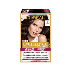 L'OREAL PARIS 巴黎欧莱雅 卓韵霜赋活养护染发霜3盒