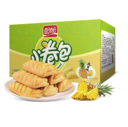 盼盼小卷包 手撕面包 凤梨味 1050g(41枚) *4件