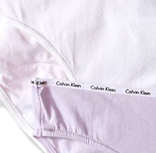 Calvin Klein 卡尔文·克莱 女士棉质弹力徽标三角内裤套装QD3713 5条装(黑色M*1+白色M*2+红色M*1+香芋紫M*1)