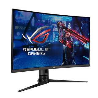 ROG 玩家国度 XG32VC 31.5英寸 VA 曲面 FreeSync 显示器（2560×1440、170Hz、125%sRGB、HDR400）