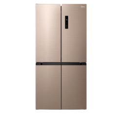 美的(Midea) 449升电冰箱十字对开门超薄四开门一级能效风冷变频温湿精控智能家电BCD-449WSPZM(E)