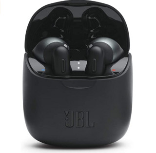 JBL 杰宝 TUNE225TWS 半入耳式真无线蓝牙降噪耳机 冷峻黑