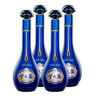 88VIP：YANGHE 洋河 梦之蓝 蓝色经典 M6+ 40.8%vol 浓香型白酒 550ml*4瓶