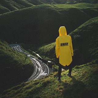 Subtle AWAY风雨衣潮牌骑行雨服时尚雨披女长款全身防雨服男外套