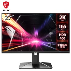 MSI 微星 PAG272QRZ 小金刚 Pro 27英寸IPS显示器(2K、165Hz、 1ms、HDR400)