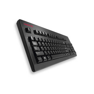 CHERRY 樱桃 G80-3494 104键 有线机械键盘 黑色 无光 静音红轴