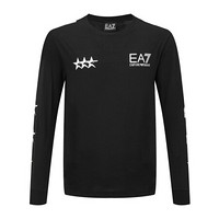 EA7 EMPORIO ARMANI阿玛尼EA7奢侈品20秋冬男士T恤衫 6HPT50-PJ7CZ BLACK-1200黑色 S