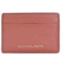 迈克·科尔斯（MICHAEL KORS） MK女包 专柜款JET SET系列牛皮革桃红色卡包 32F7GF6D0L SUNSET PEACH