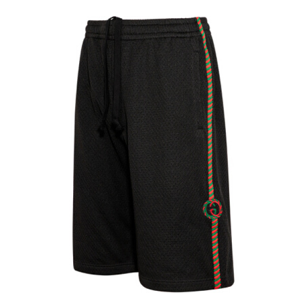 古驰(gucci)男士贴饰网眼短裤600215 xjb1n 1082 m