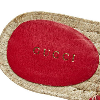 GUCCI 古驰 女士平底单鞋 551881 BKO00 6433 深红色 37