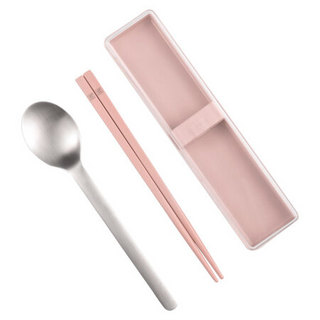 ZWILLING 双立人 筷子勺子套装餐具便携粉色 39181-004