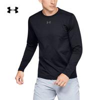 安德玛官方UA ColdGear男子圆领运动训练长袖T恤Under Armour1310989 黑色001 XXL