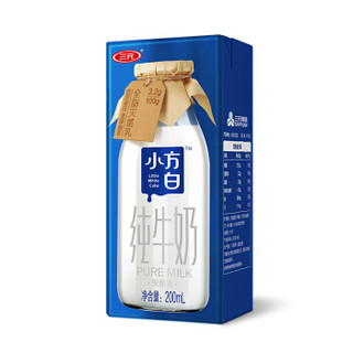 三元 纯牛奶 全脂 小方白 200ml*6盒*2提